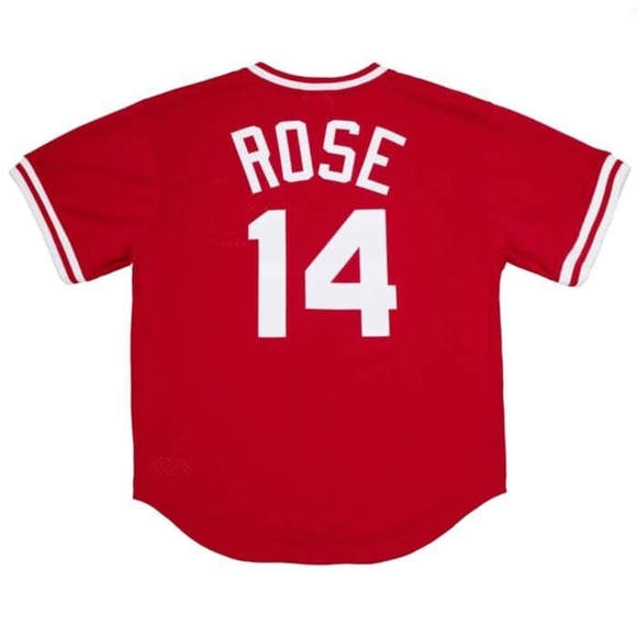 Authentic Pete Rose Cincinnati Reds 1984 Pullover Jersey - Picture 2 of 7